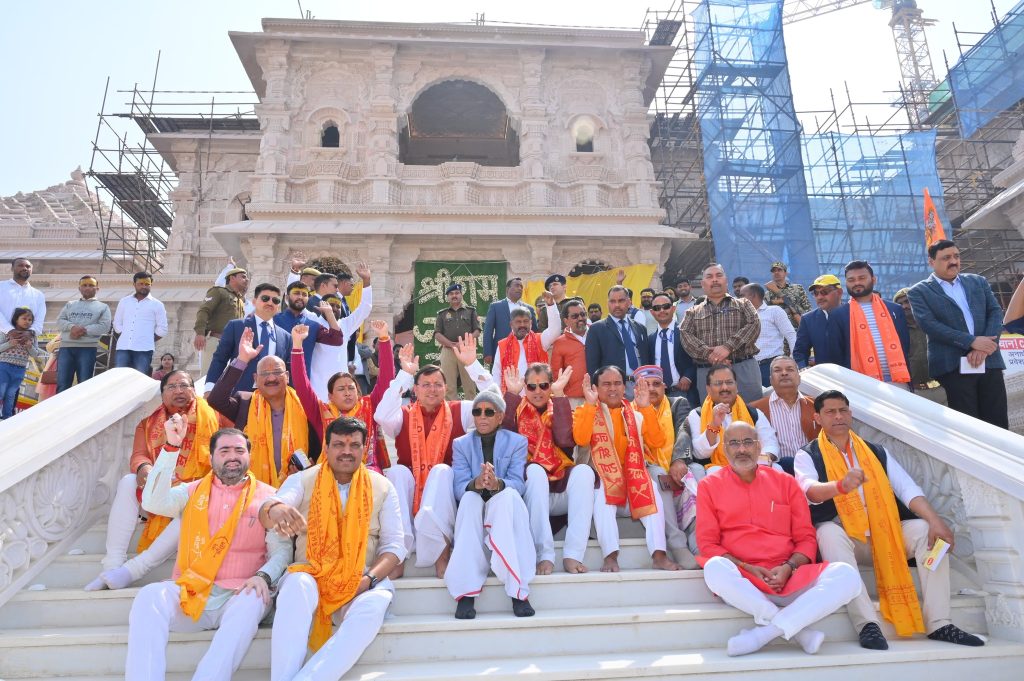 UK GOVERNMENT CABINET POLITICIANS VISIT RAM MANDIR