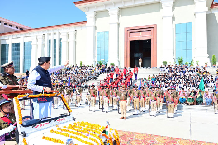 मुख्यमंत्री पुष्कर सिंह धामी, विधानसभा परिसर भराड़ीसैंण, गैरसैंण (चमोली) में