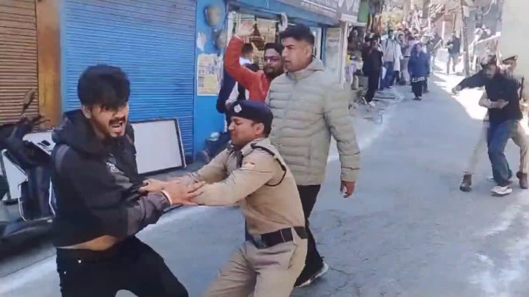 PROTEST AGAINST MAHENDRA BHATT