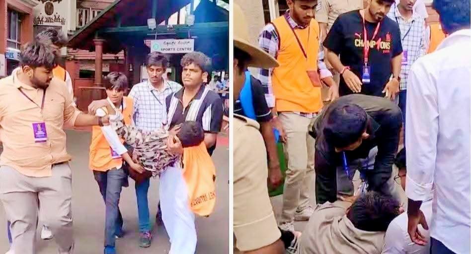 RCB बेंगलुरु स्टेडियम के बाहर भगदड़