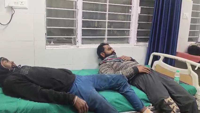 चमोली THDC टनल में हादसे में घायल मज़दूर