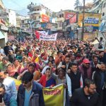 पैनखंडा समुदाय की जोशीमठ में विशाल जन आक्रोश रैली