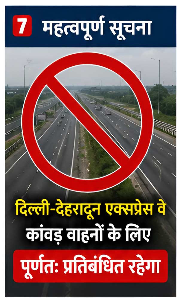Traffic Route Plan for Kanwar Yatra