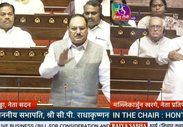 Mallikarjun Kharge JP Nadda